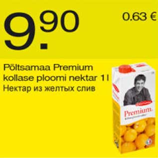 Allahindlus - Põltsama Premium kollase ploomi nektar