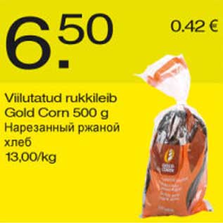 Allahindlus - Viilutatud rukkileib Gold Corn