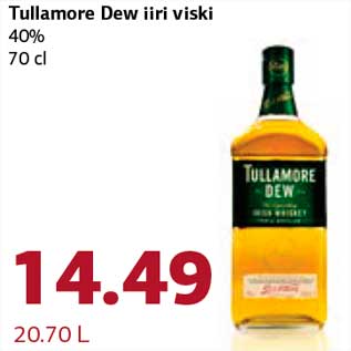 Allahindlus - Tullamore Dew iiri viski 40% 70 cl