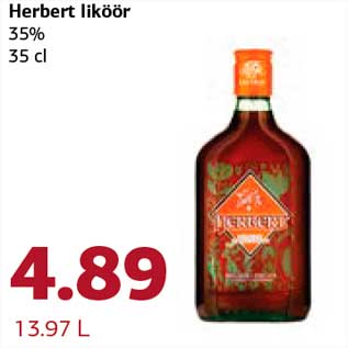 Allahindlus - Herbert liköör 35% 35 cl