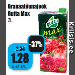 Allahindlus - Granaatõunajook Gutta Max 2L