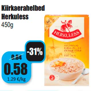 Allahindlus - Kiirkaerahelbed Herkuless 450g