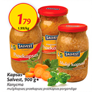 Allahindlus - Kapsas Salvest, 900 g