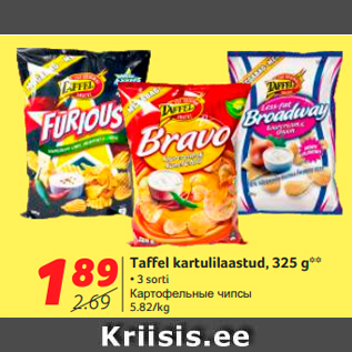 Allahindlus - Taffel kartulilaastud, 325 g**