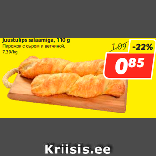 Allahindlus - Juustulips salaamiga, 110 g