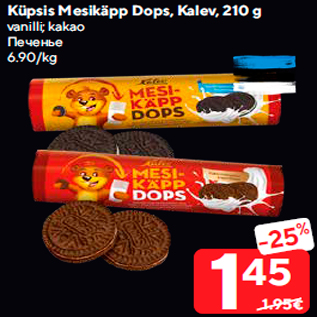 Allahindlus - Küpsis Mesikäpp Dops, Kalev, 210 g