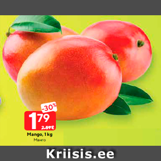 Allahindlus - Mango, 1 kg