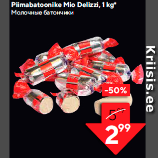 Allahindlus - Piimabatoonike Mio Delizzi, 1 kg*