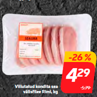 Allahindlus - Viilutatud kondita sea välisfilee Rimi, kg