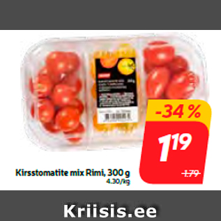 Allahindlus - Kirsstomatite mix Rimi, 300 g