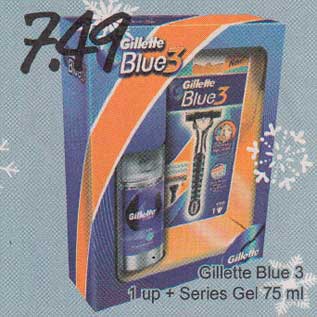 Allahindlus - Gillette Blue 3 1 up + Series Gel 75 ml