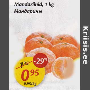 Allahindlus - Mandariinid, 1 kg