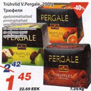 Allahindlus - Trühvlid V.Pergale