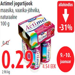 Allahindlus - Actimel jogurtijook