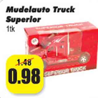 Allahindlus - Mudelauto Truck Superior