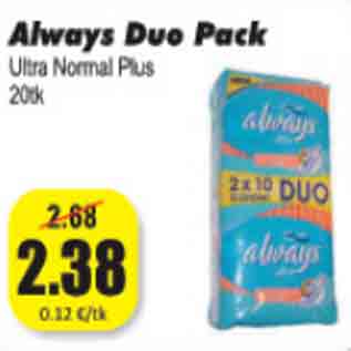 Allahindlus - Always Duo Pack