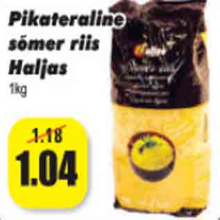 Allahindlus - Pikateraline Sõmer riis Haljas