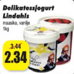 Allahindlus - Delikatessijogurt Lindahls