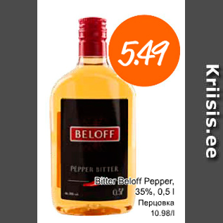 Allahindlus - Bitter Beloff Pepper