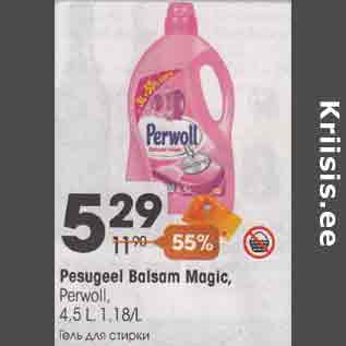 Allahindlus - Pesugeel Balsam Magic, Perwol, 4,5 l