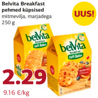 Allahindlus - Belvita Breakfast pehmed küpsised