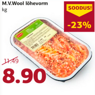 Allahindlus - M.V.Wool lõhevorm kg