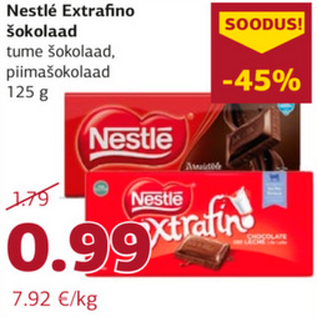 Allahindlus - Nestlé Extrafino šokolaad