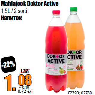 Allahindlus - Mahlajook Doktor Active