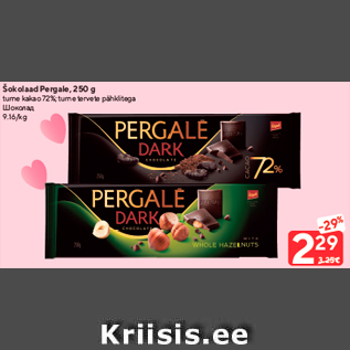 Allahindlus - Šokolaad Pergale, 250 g