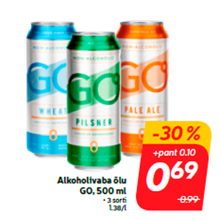 Allahindlus - Alkoholivaba õlu GO, 500 ml