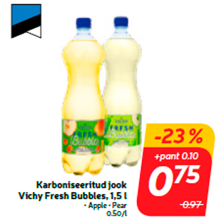 Allahindlus - Karboniseeritud jook Vichy Fresh Bubbles, 1,5 l