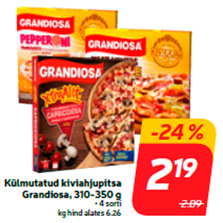 Allahindlus - Külmutatud kiviahjupitsa Grandiosa, 310-350 g