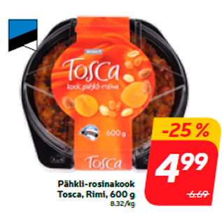 Allahindlus - Pähkli-rosinakook Tosca, Rimi, 600 g