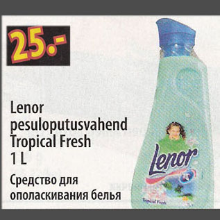 Allahindlus - Lenor pesuloputusvahend Tropical Fresh, 1 L