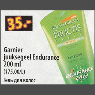 Allahindlus - Garnier juuksegeel Endurance, 200 ml