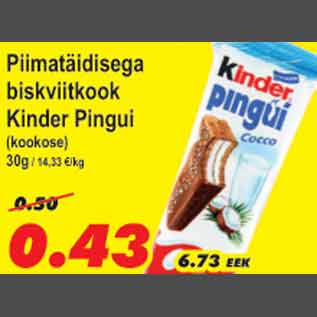 Allahindlus - Piimatäidisega biskviitkook Kinder Pingui