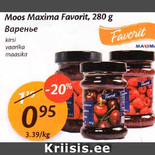 Allahindlus - Moos Maxima Favorit, 280 g