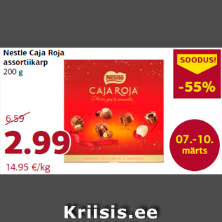 Allahindlus - Nestle Caja Roja assortiikarp 200 g