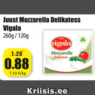 Allahindlus - Juust Mozzarella Delikatess Vigala