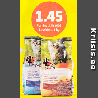 Allahindlus - Purrfect täissööt kassidele, 1 kg