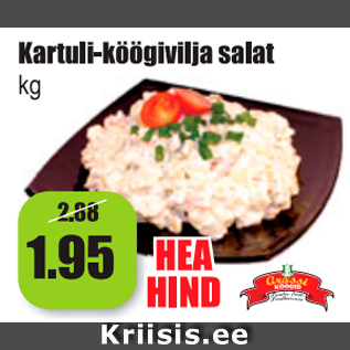 Allahindlus - Kartuli-köögivilja salat kg