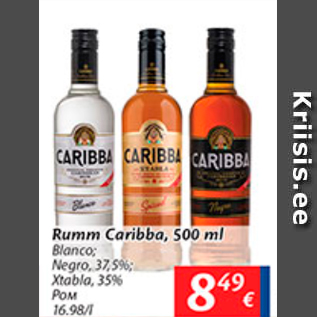 Allahindlus - Rumm Caribba, 500 ml