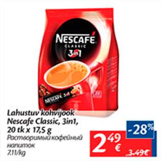 Allahindlus - Lahustuv kohvijook Nescafe Classic, 3in1