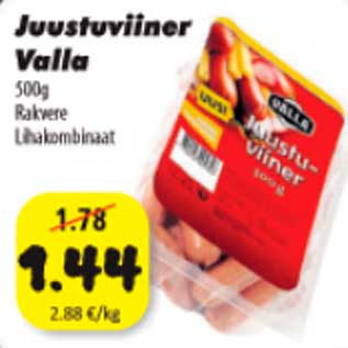 Allahindlus - Juustuviiner Valla 500g