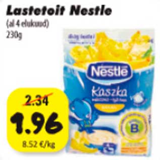 Allahindlus - lastetoit Nestle (al 4 elukuud) 230g