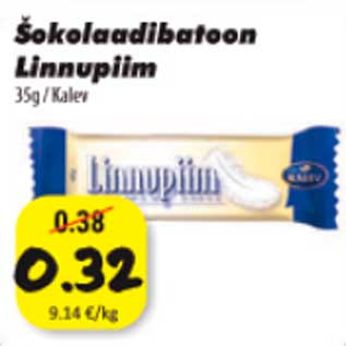 Allahindlus - Šokolaadibatoon linnupiim 35g Kalev