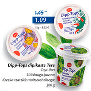 Allahindlus - Dippi-Tops dipikaste Tere