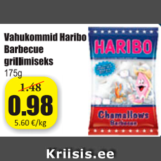 Allahindlus - Vahukommid Haribo Barbecue grillimiseks 175 g