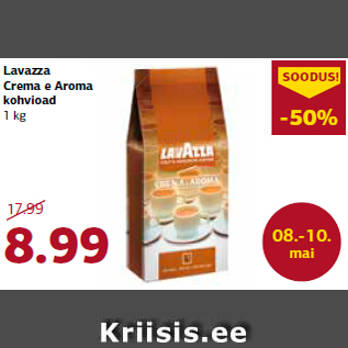 Allahindlus - Lavazza Crema e Aroma kohvioad 1 kg