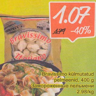 Allahindlus - Bravissimo külmutatud pelmeenid, 400 g